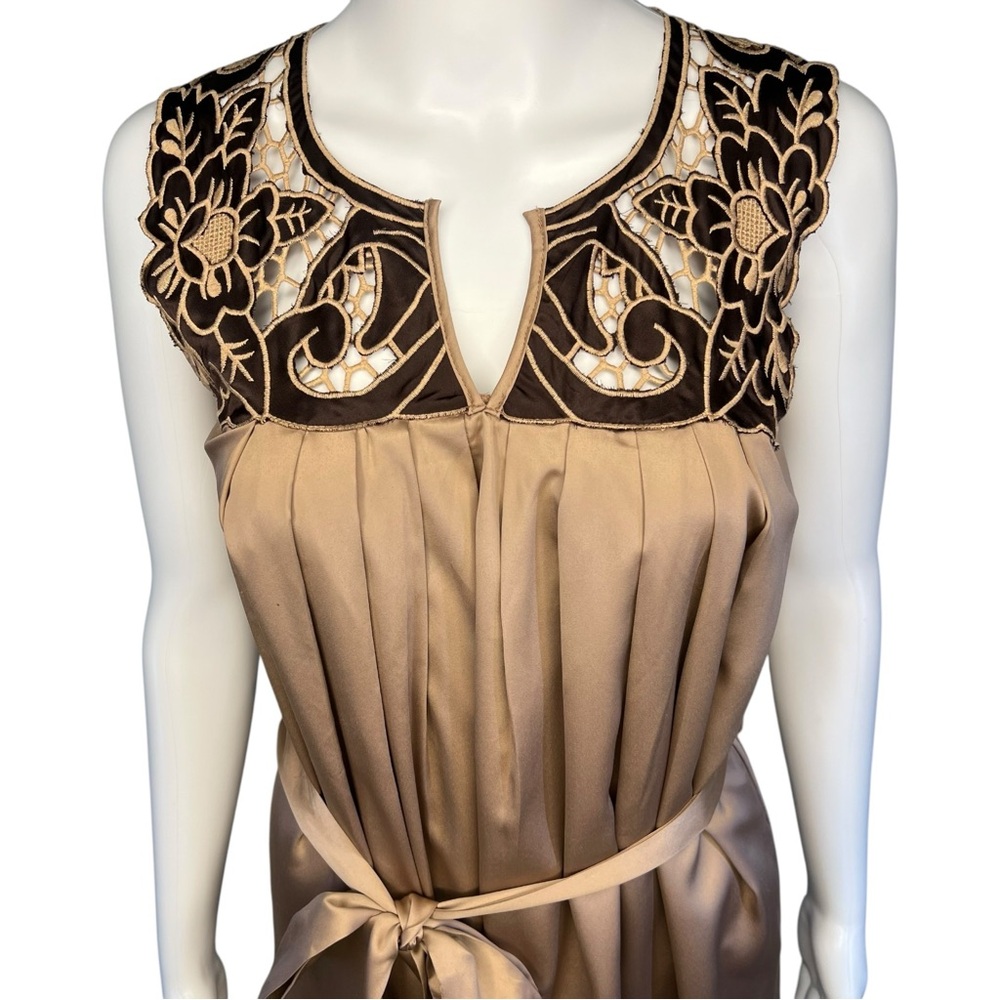 Y2K Aryn K Floral Satin Dress S - Picture 2 of 8